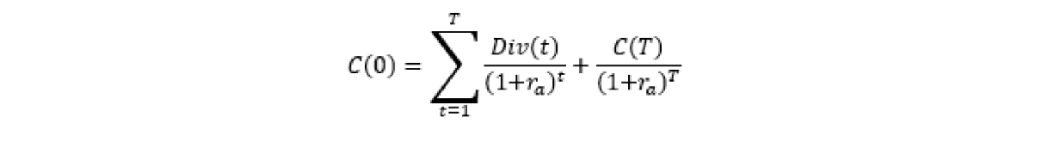 Valeur des fonds propres de l'entreprise