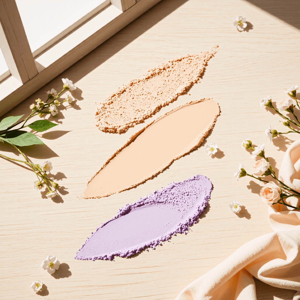 product photography of face powder