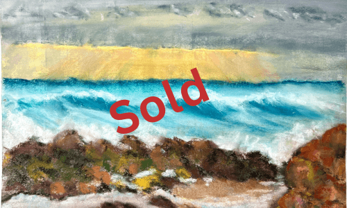 Summer Solstice Sunset - Buffelsbaai - 42/29.7cm - soft pastel