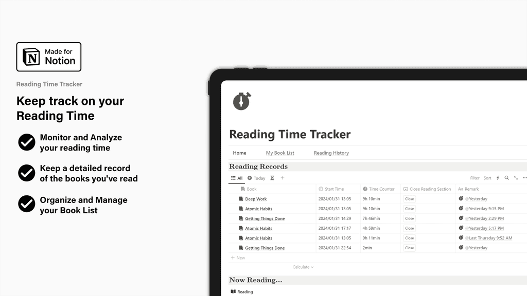 Notion Reading Time Tracker Banner Image