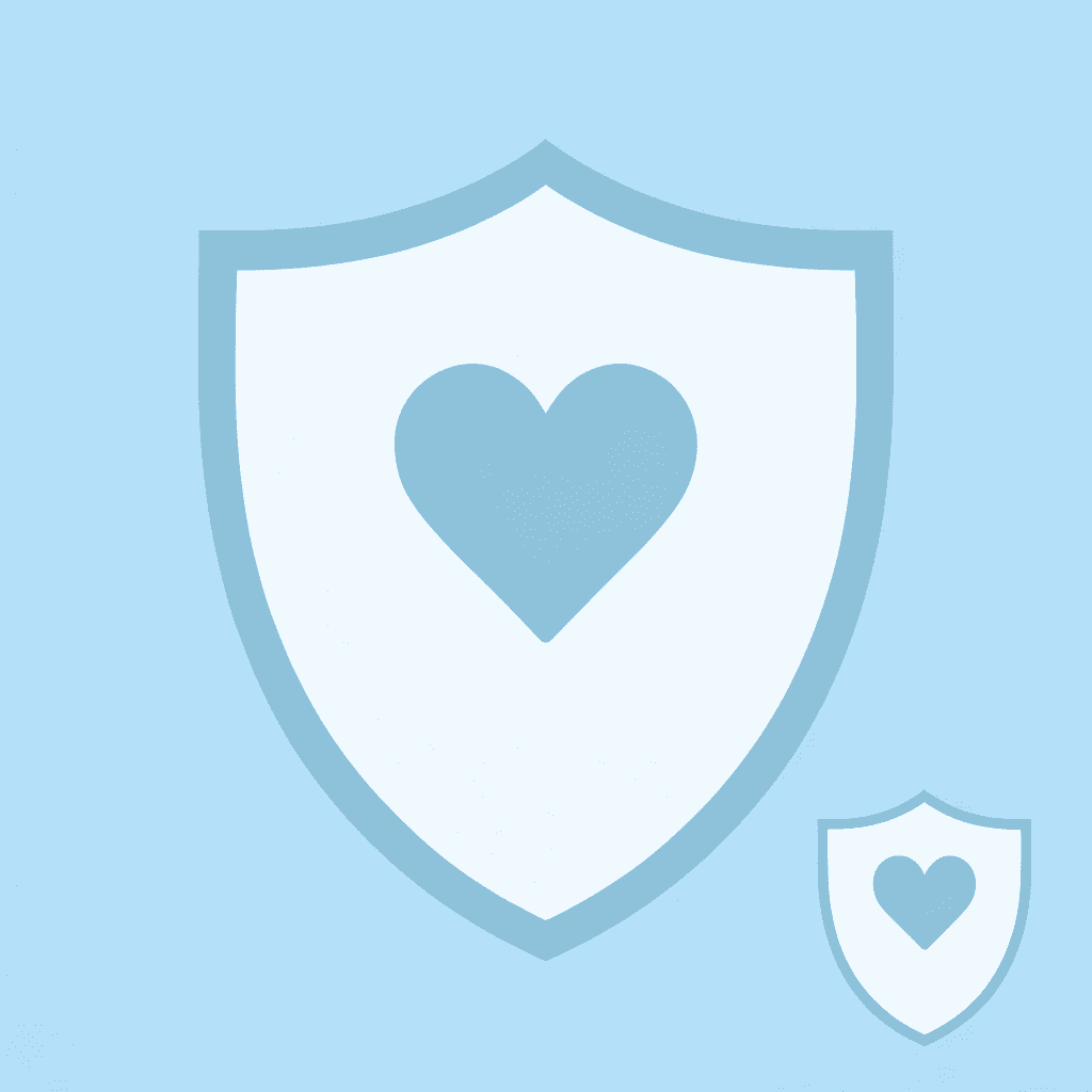  Shield icon representing an emotionally safe environment protecting natural curiosity