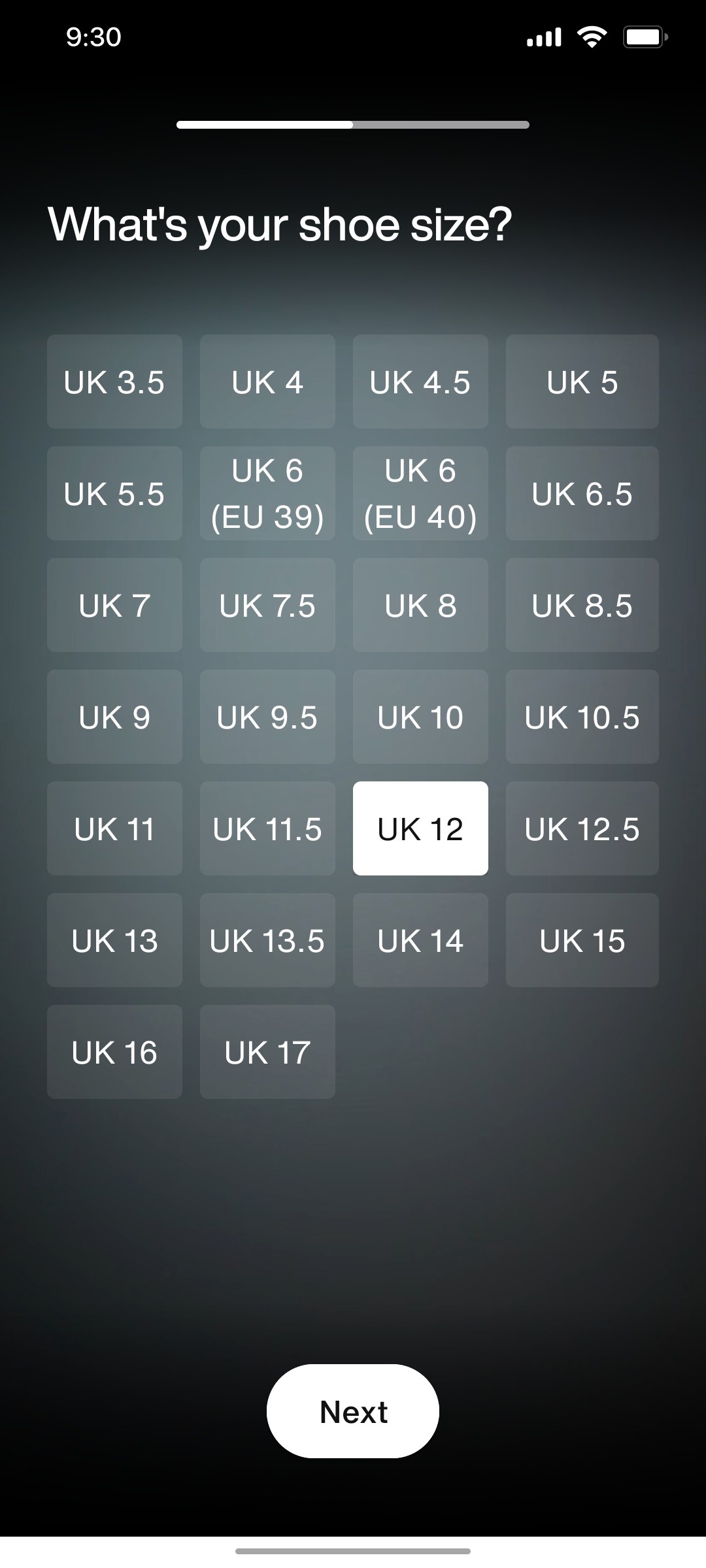 Nike App Next Screen