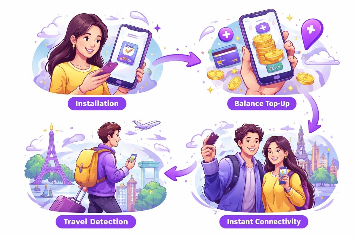 ESIM PAYG activation process