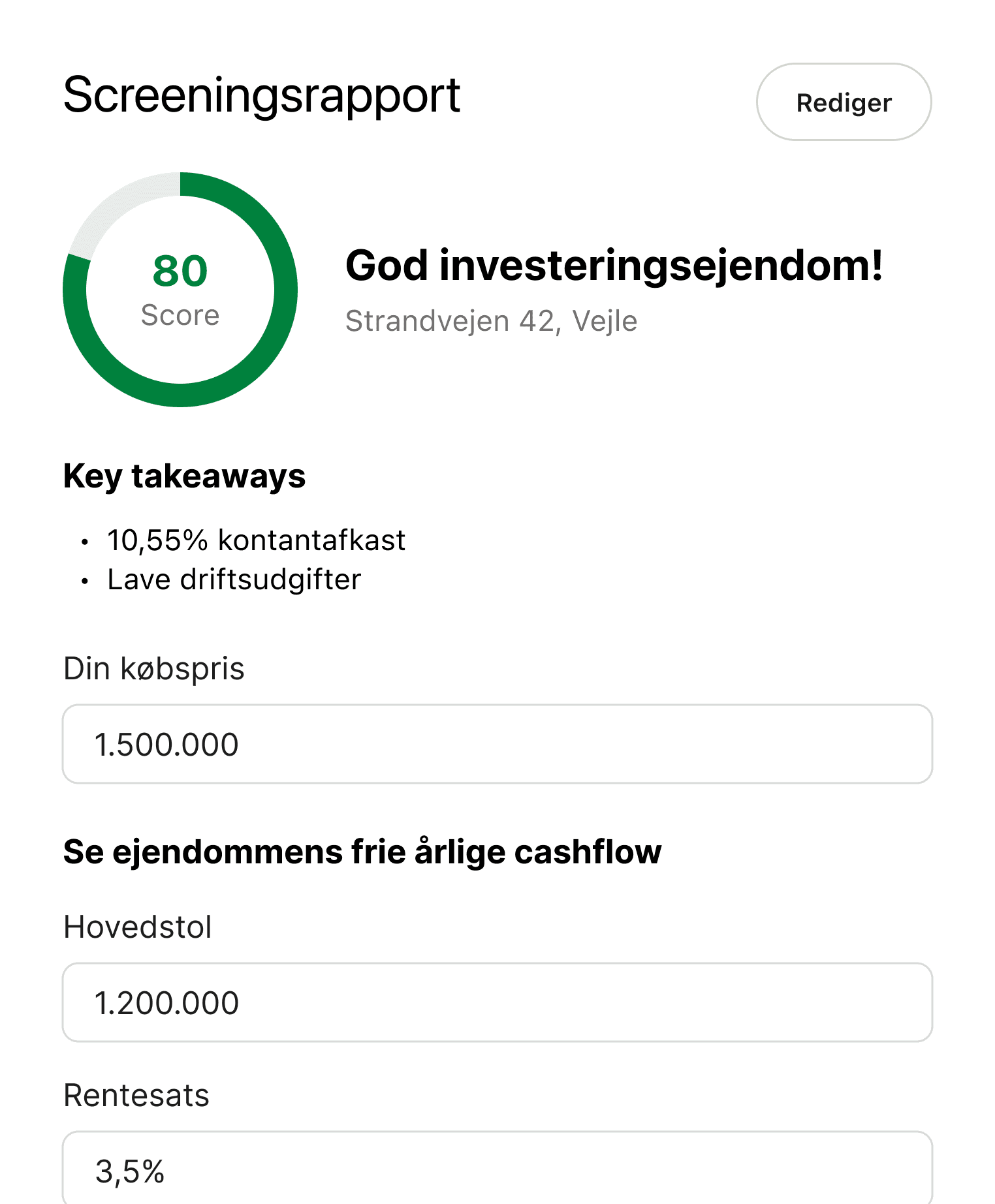 An image of Freelio's budget ui