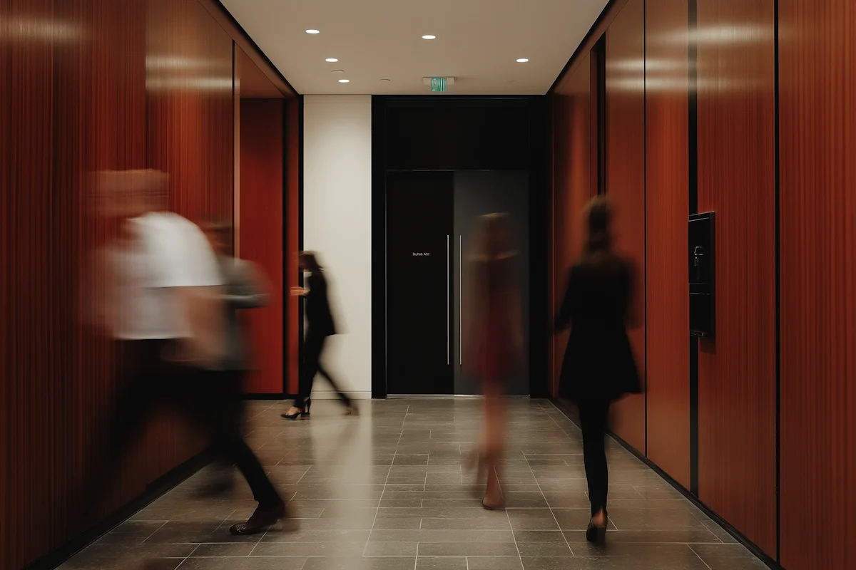 A minimal architectural interior