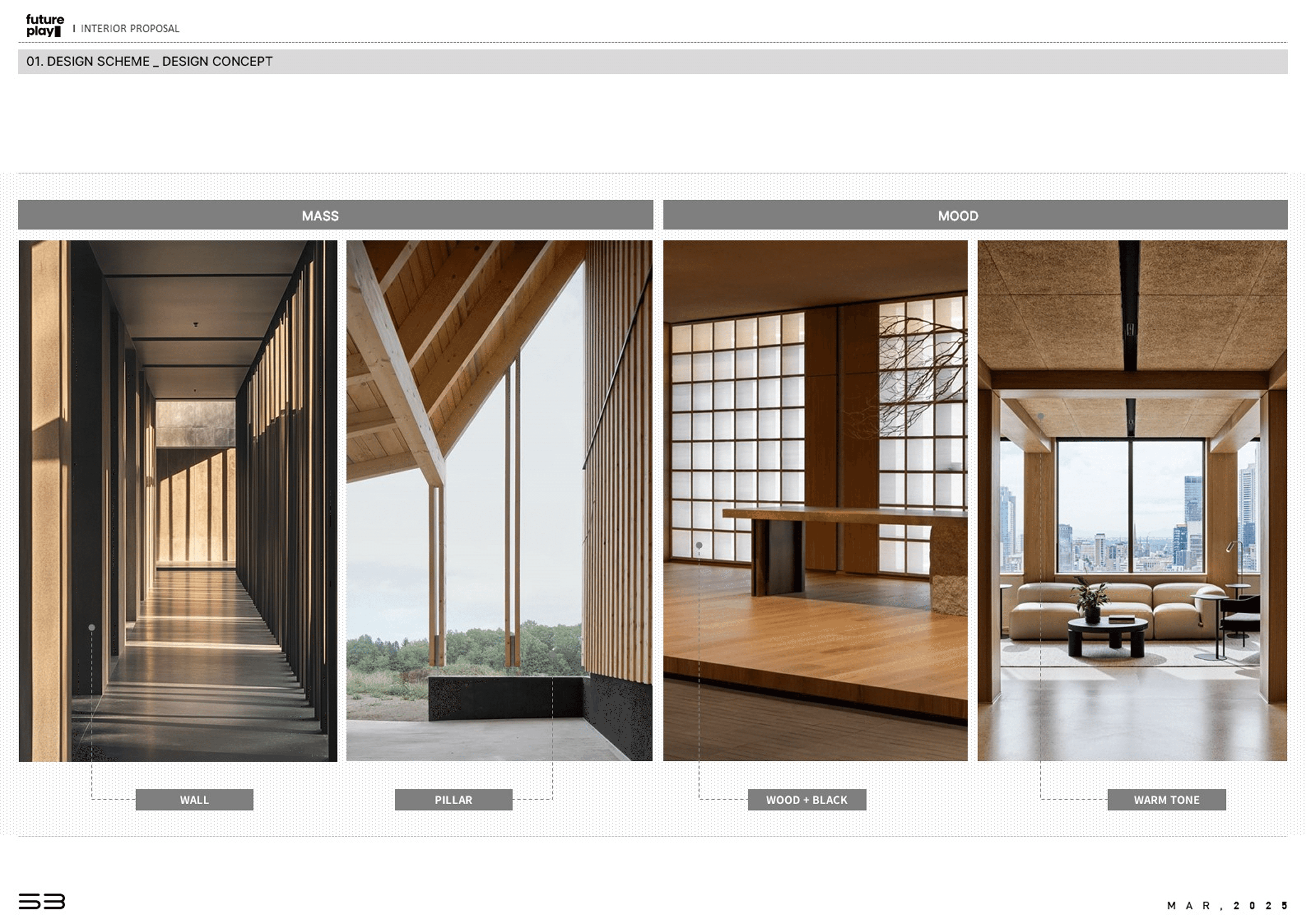 스페이스베이스가 제안한 다양한 디자인 무드가 담긴 무드 보드