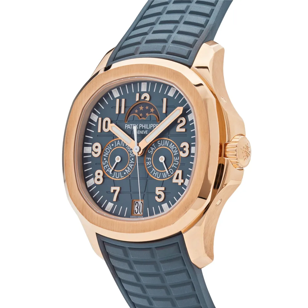 Buy PATEK PHILIPPE Aquanaut Luce Luce Annual Calendar Rose gold with blue-gray dial — photo 2