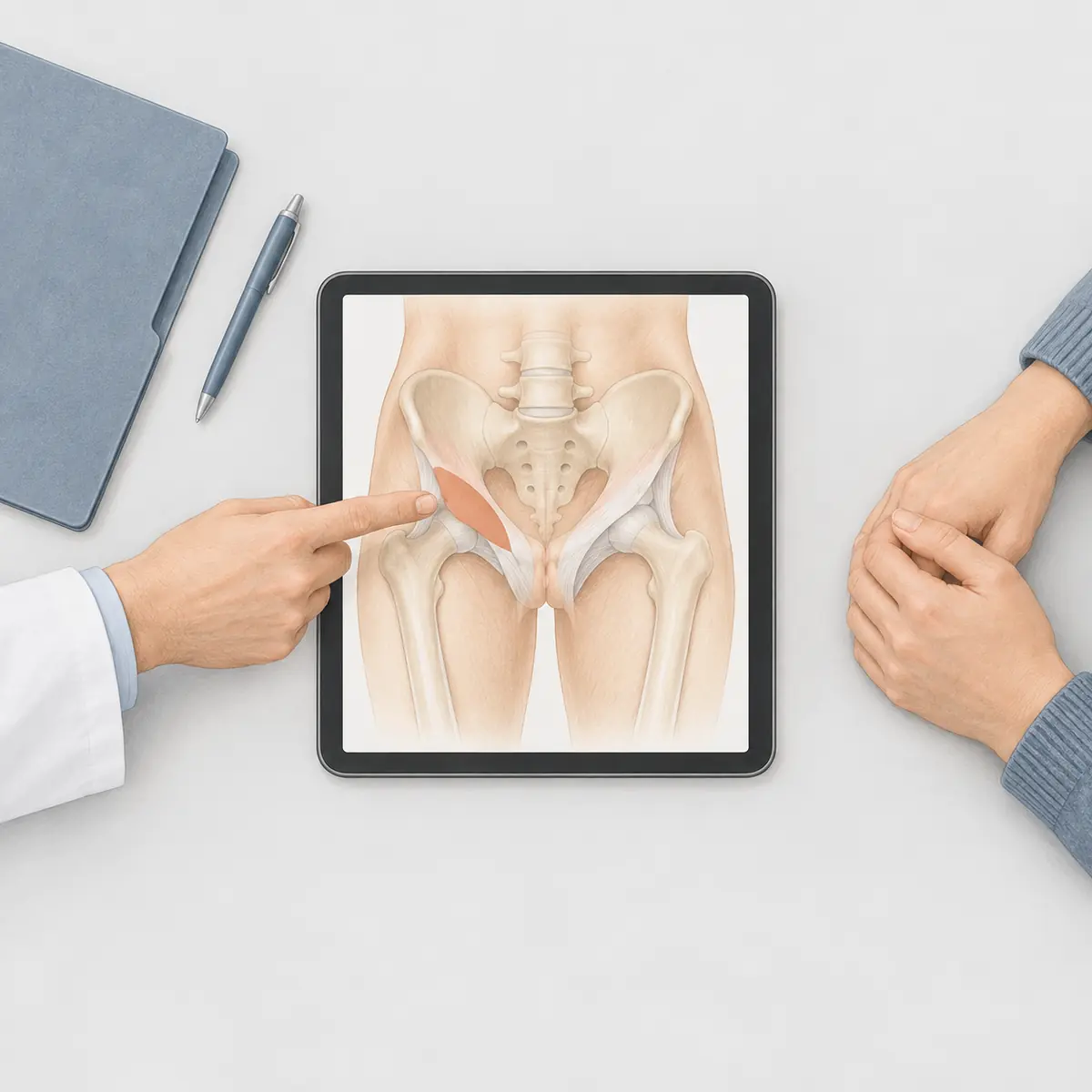 Especialista en artroscopia de hombro y rodilla en Monterrey durante consulta
