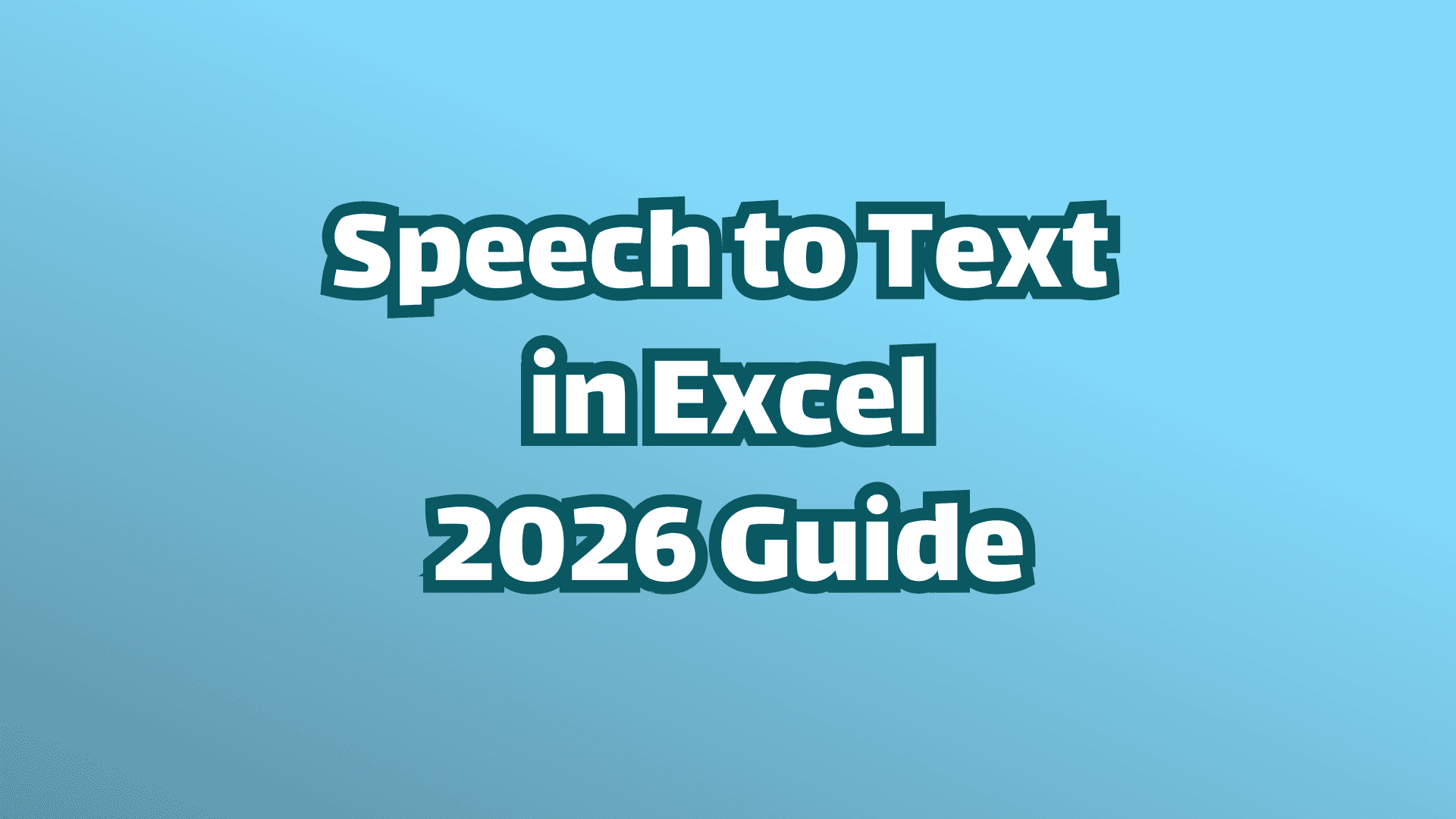 表紙画像: 音声入力 in Excel 2026 ガイド