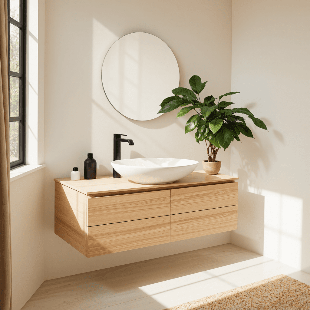product photography of bathroom sink unit