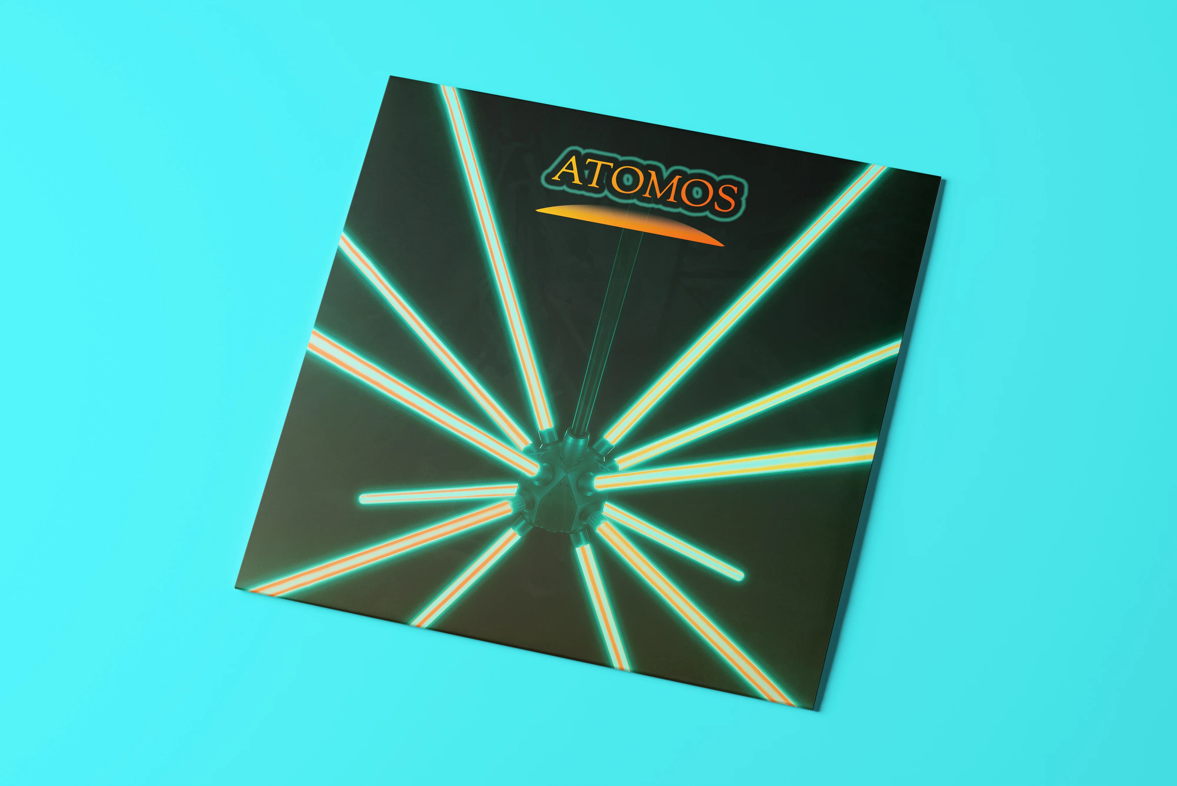 Design de vinyle de musique LP psychédelique mêlant graphisme surréaliste et photographie esthétique