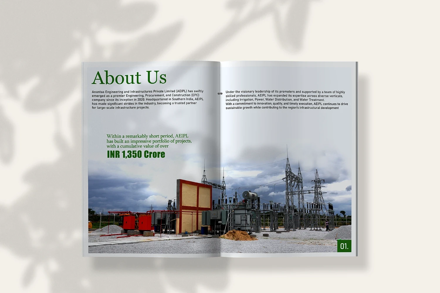 Ananta Engineering power infrastructure and electrical substation project