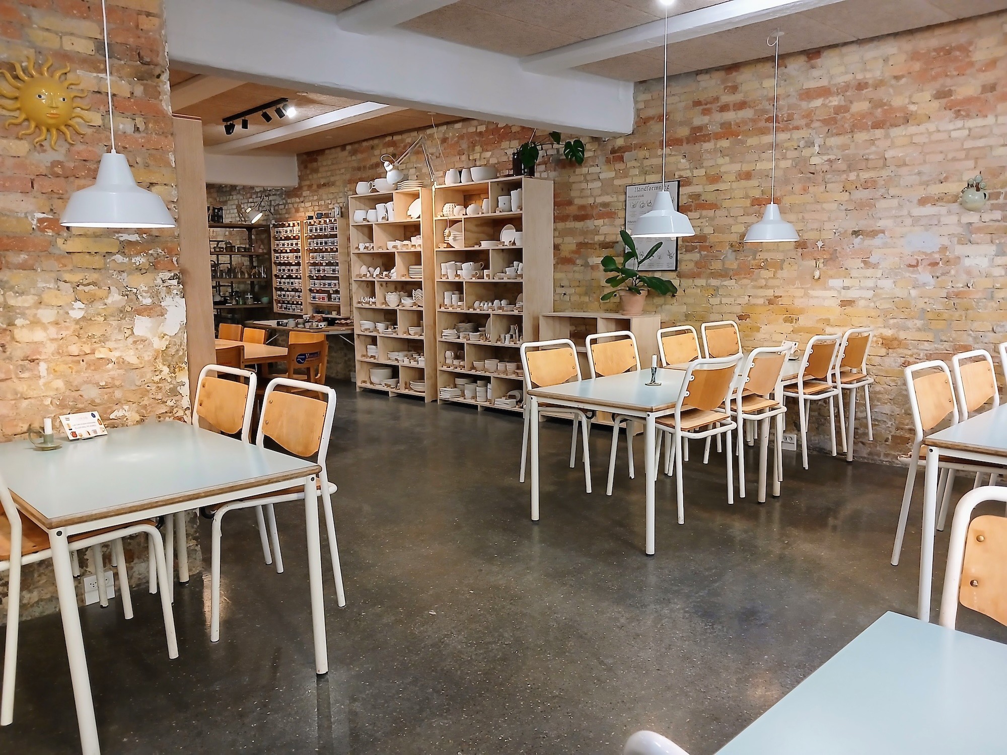 Lervaerk clay studio from the inside