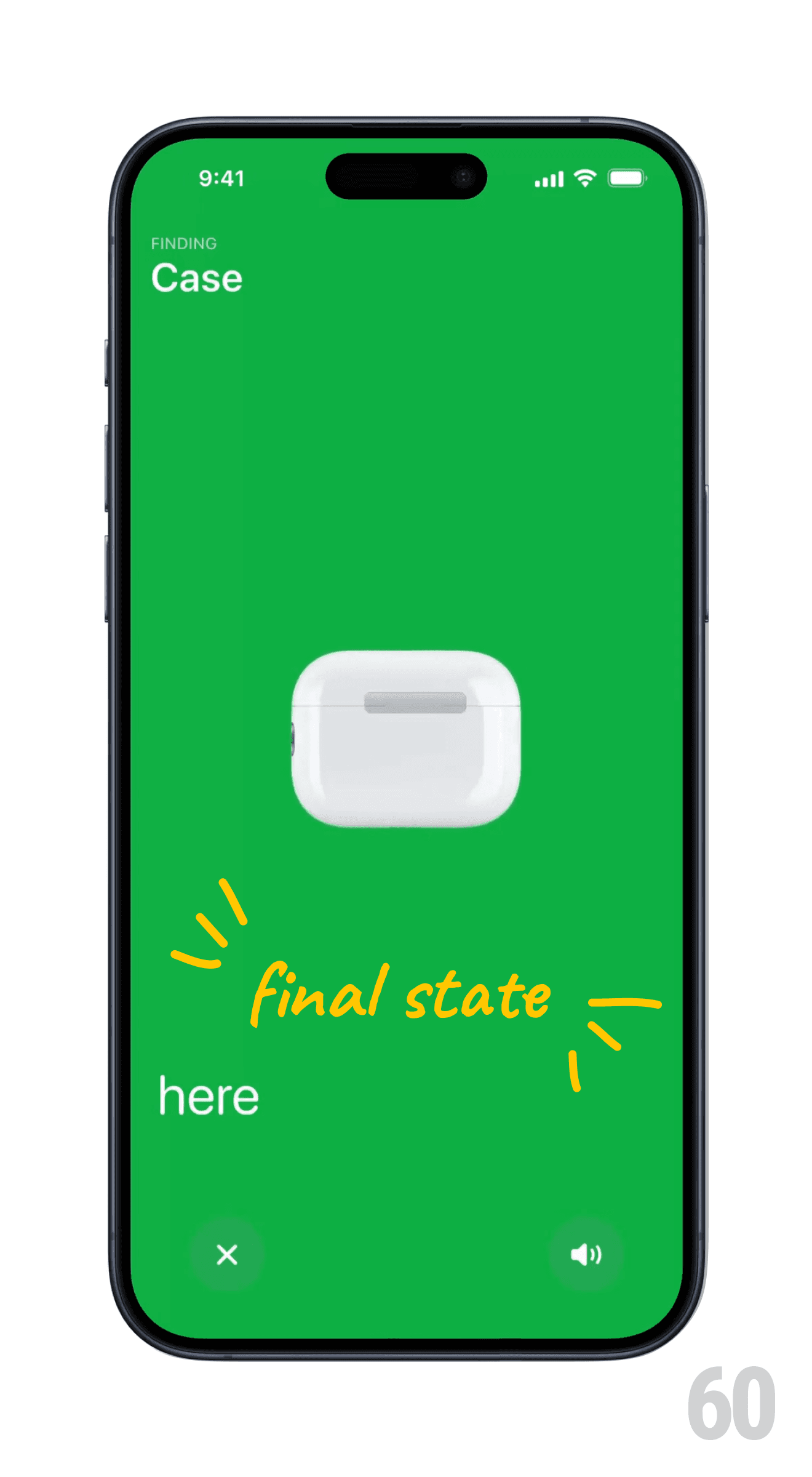 Apple Find My Finding AirPods Case Gyroscope
