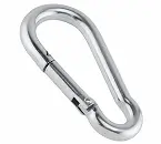 Mosquetão com trava em Aço Carbono