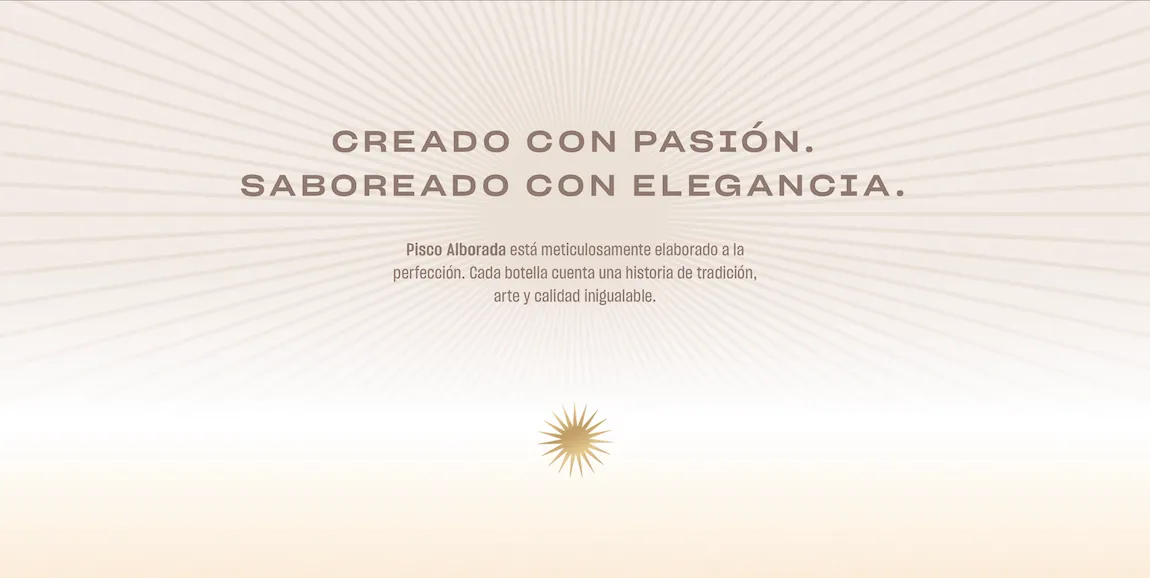 Slogan de Pisco Alborada