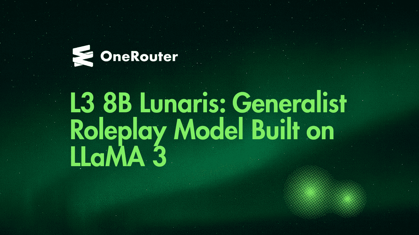 L3 8B Lunaris: Generalist Roleplay Model Built on LLaMA 3