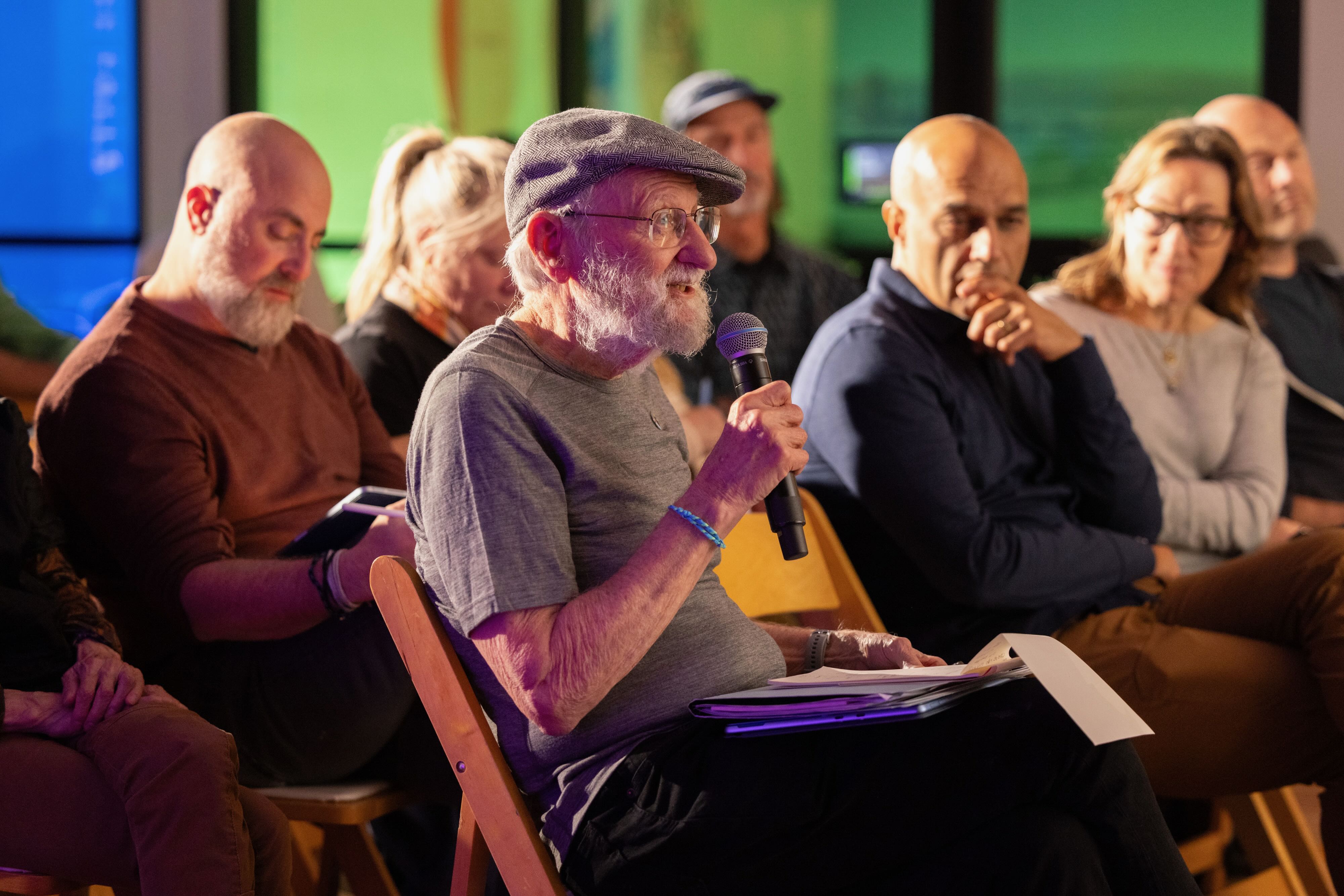 Don Norman asking a question at the Artificiality Summit