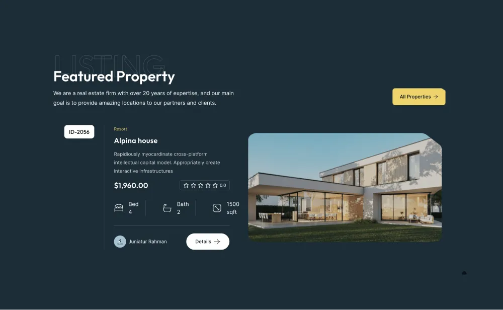 Real Estate Website Design