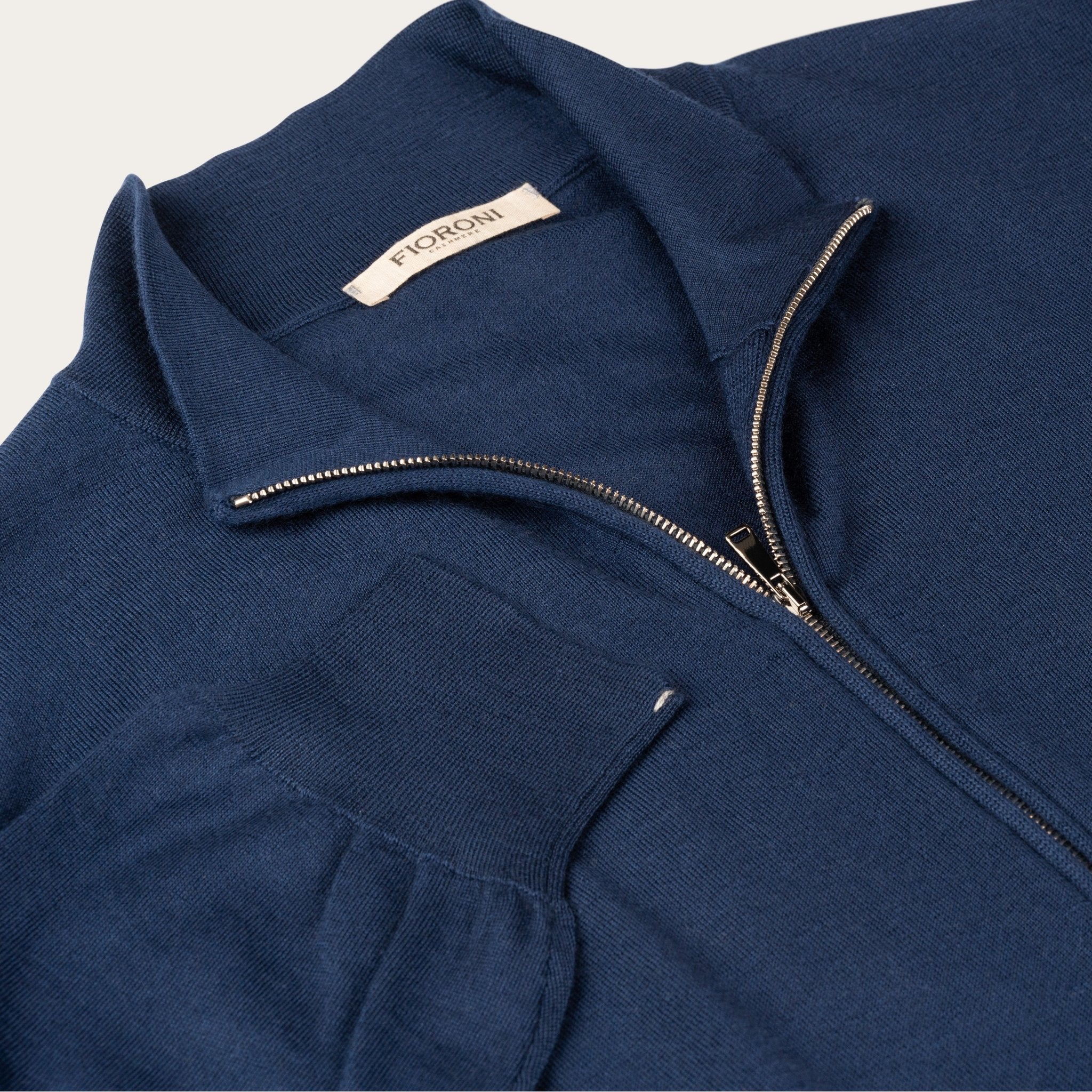 Bomber style cotton and silk cardigan - Mandelli UK