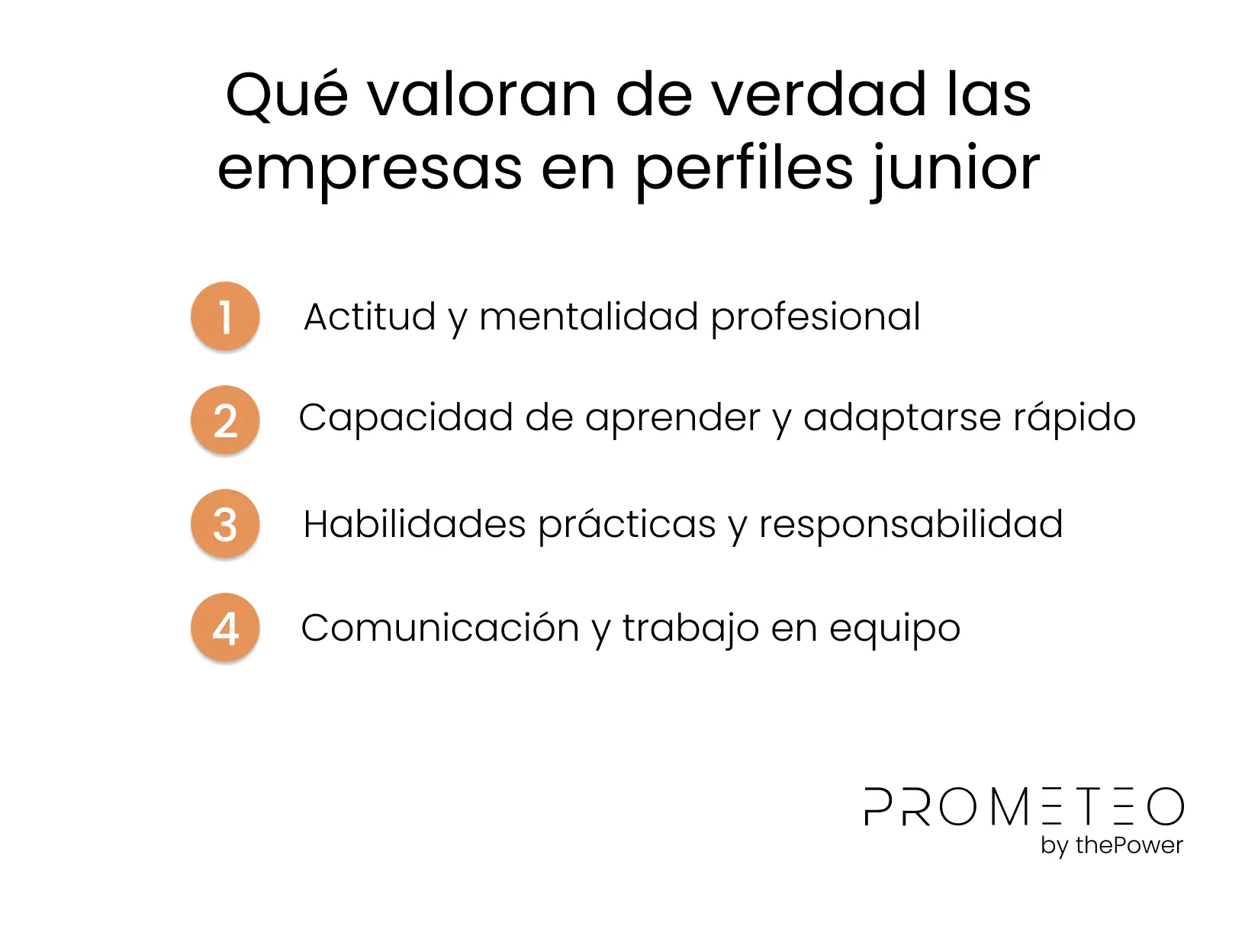 Qué valoran de verdad las empresas en perfiles junior