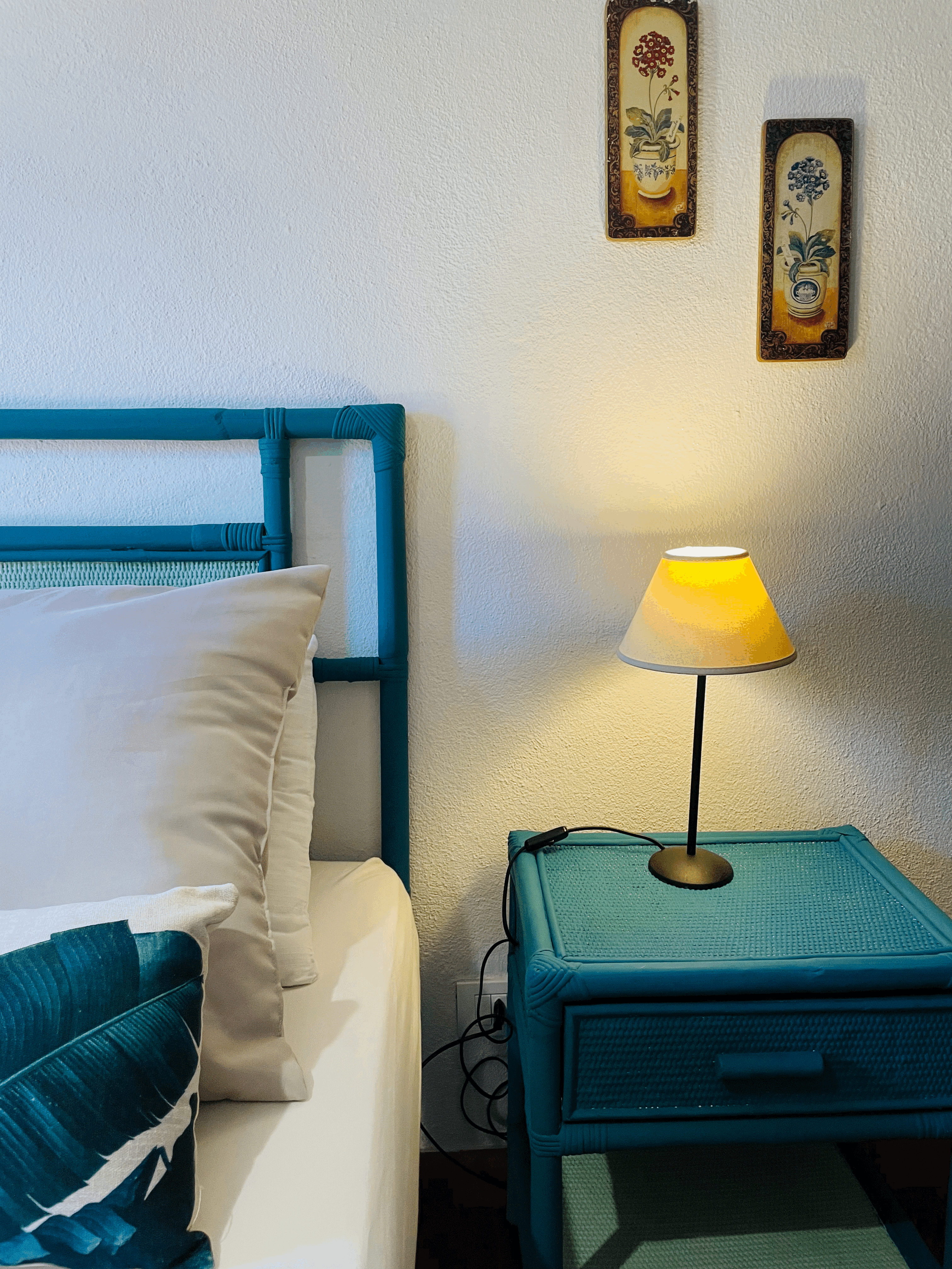 Dettaglio della camera matrimoniale del Trilocale Casa Lia