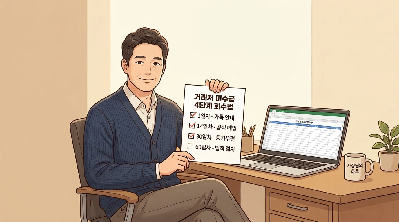 거래처 미수금 회수 4단계 프로토콜