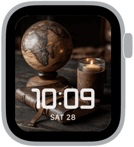 candle & ink Apple Watch face preview 3 featuring autumn.