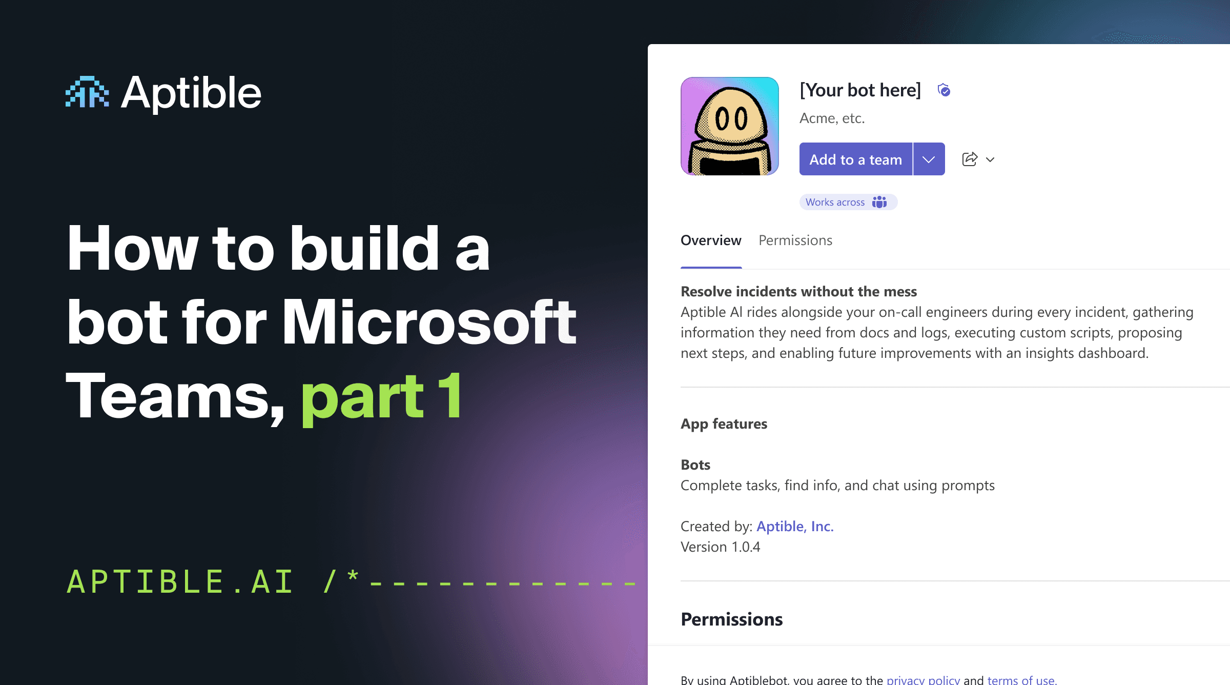 How to build a bot for Microsoft Teams