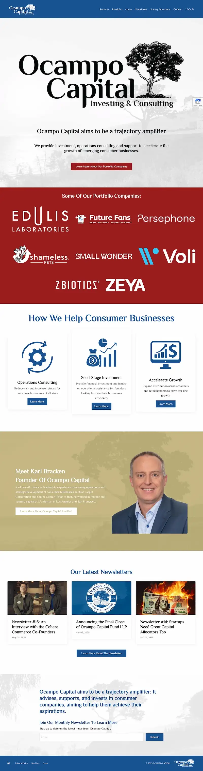 Seven Barrels Website Redesign 2021 Home Page