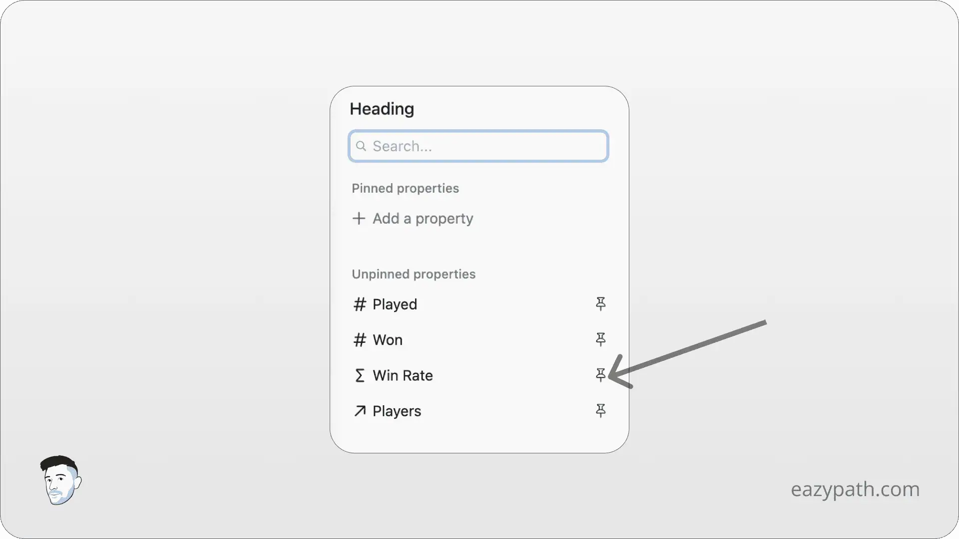 What Can You Customize on Layout of a Notion Page - Pin Property