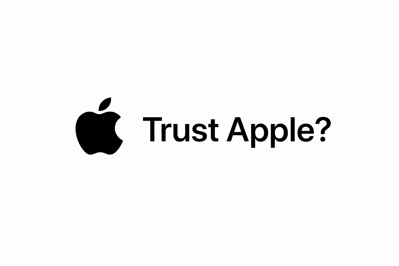 Can you trust Apple ?
