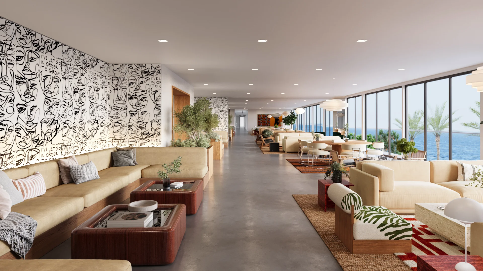 Malibu Suite living area interior design