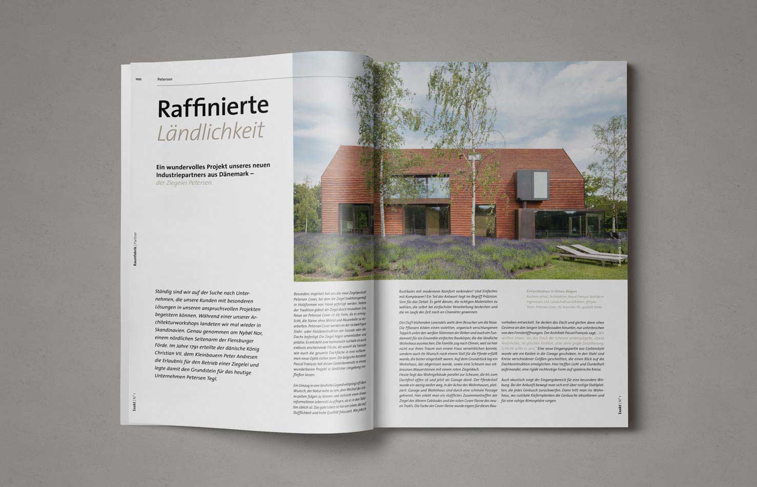 Doppelseite im Exakt Magazin – journalistische Inhalte modern aufbereitet