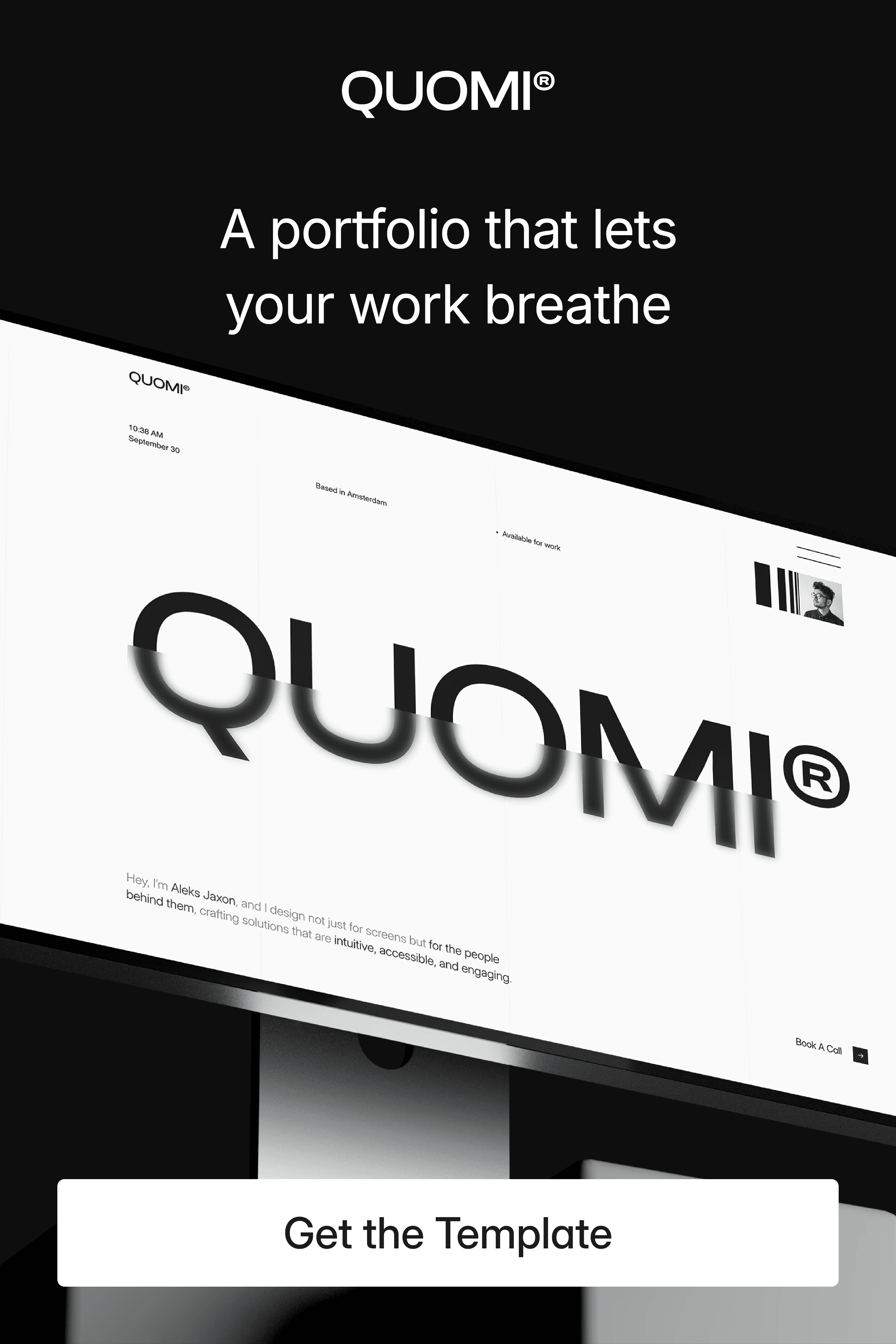 A portfolio that lets your work breathe