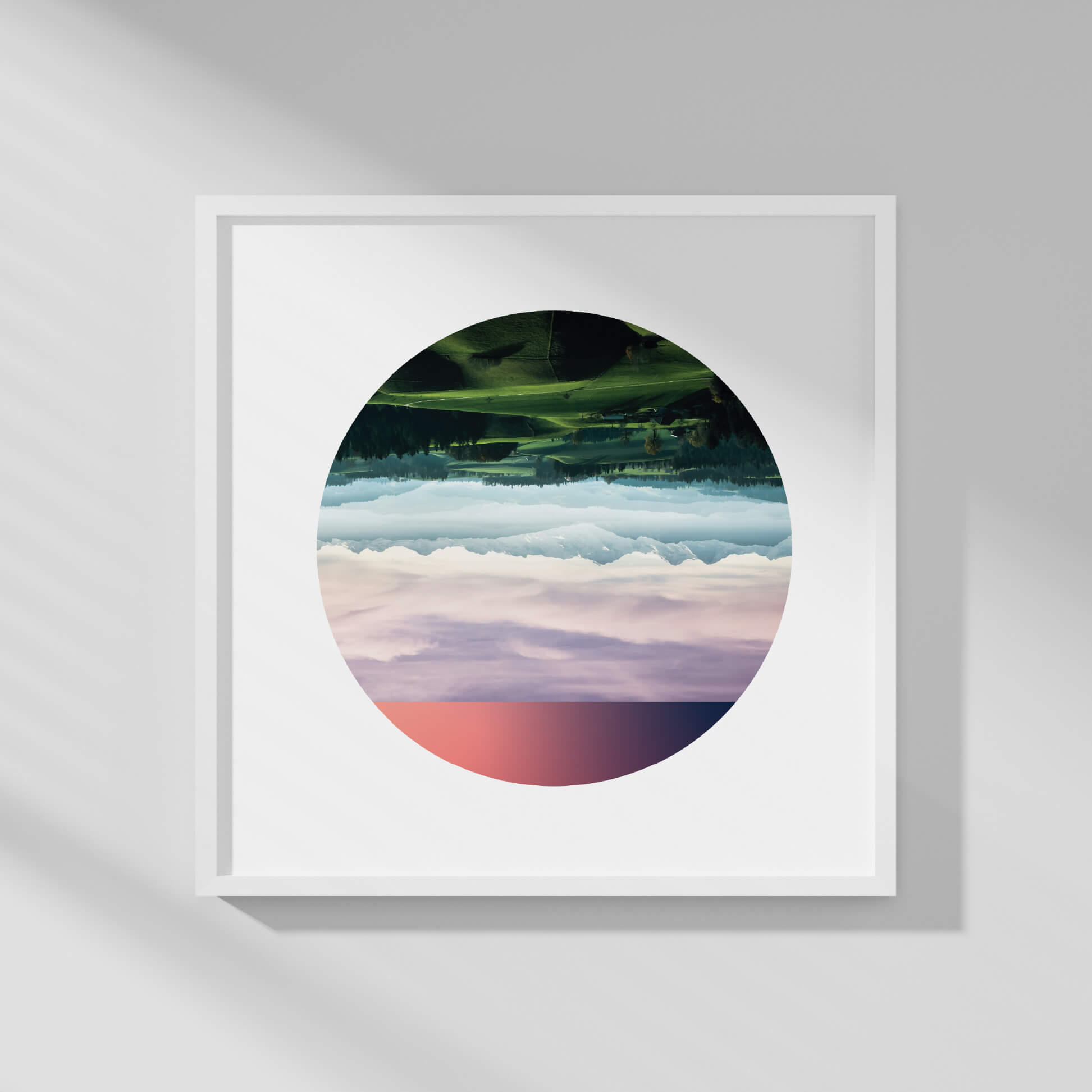 Hallway artwork inspired by Catalyst brand design