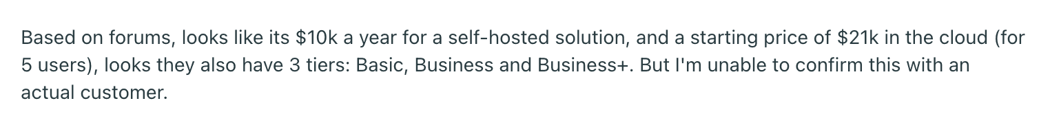 Sisense Self-hosted deployments Price