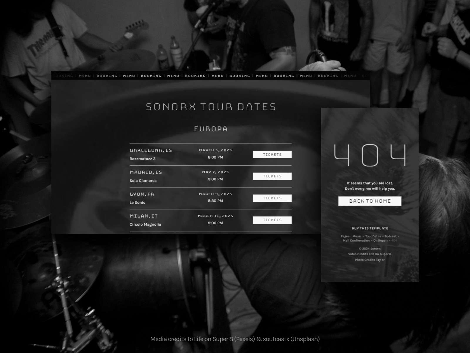 Sonorx — 黑白极简清爽浅色博客媒体网站设计灵感
