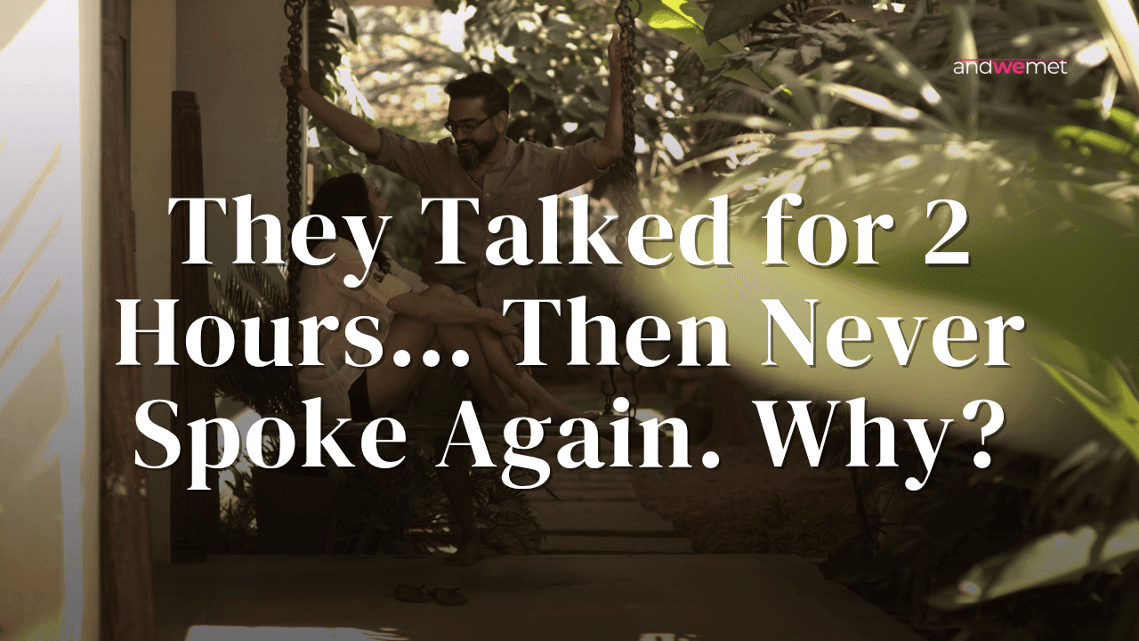 Man sitting alone on outdoor swing looking contemplative after a long conversation that ended abruptly - andwemet blog on ghosting after good dates