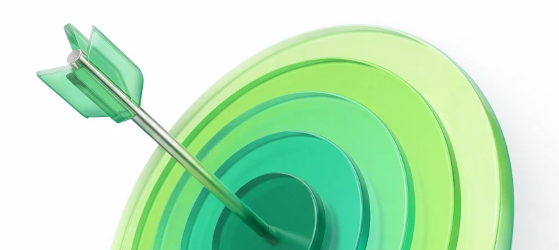 Target with arrow symbolizing a clear digital strategy for China