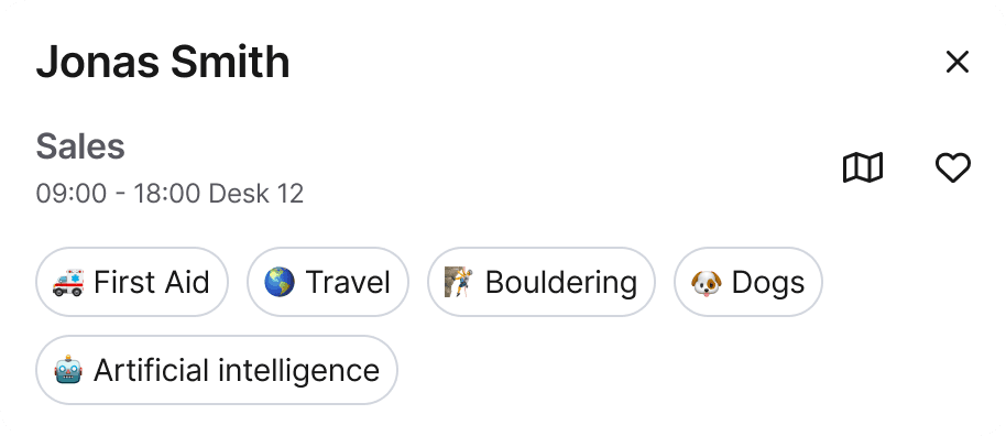 Grâce aux profils, les compétences deviennent visibles