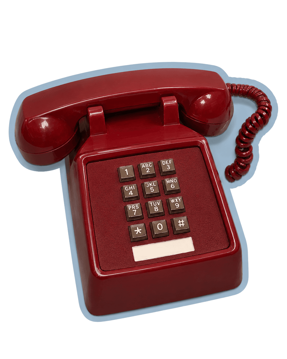 Retro rotary telephone illustration