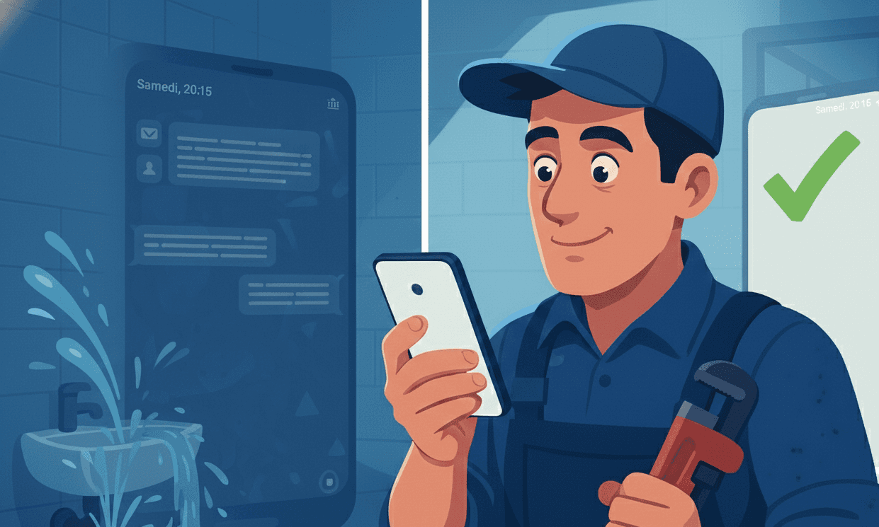 Artisans : 85% de vos visiteurs web repartent sans vous contacter - Comment l'IA transforme chaque visite en demande de devis qualifiée