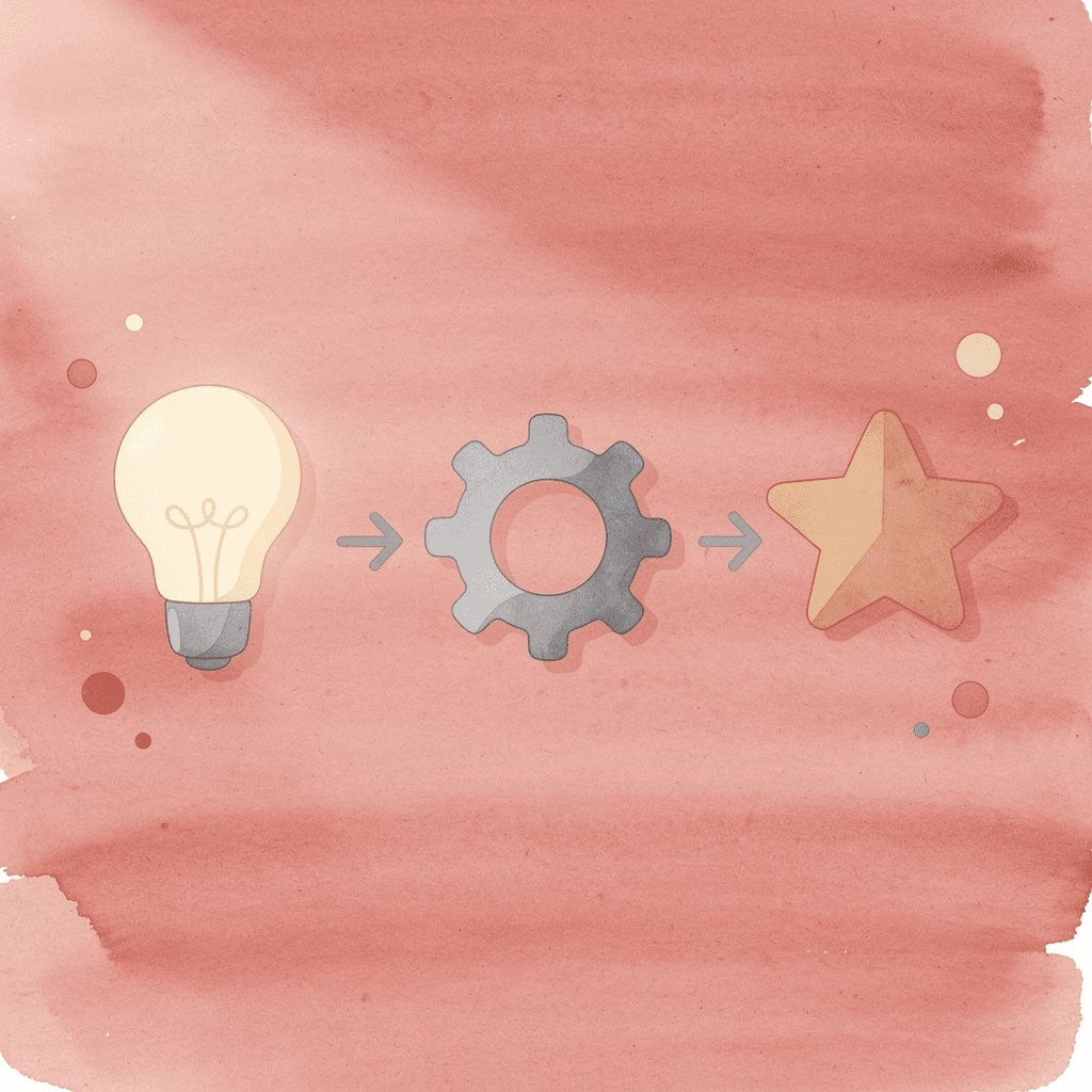 Three icons showing health, strength, and results progression