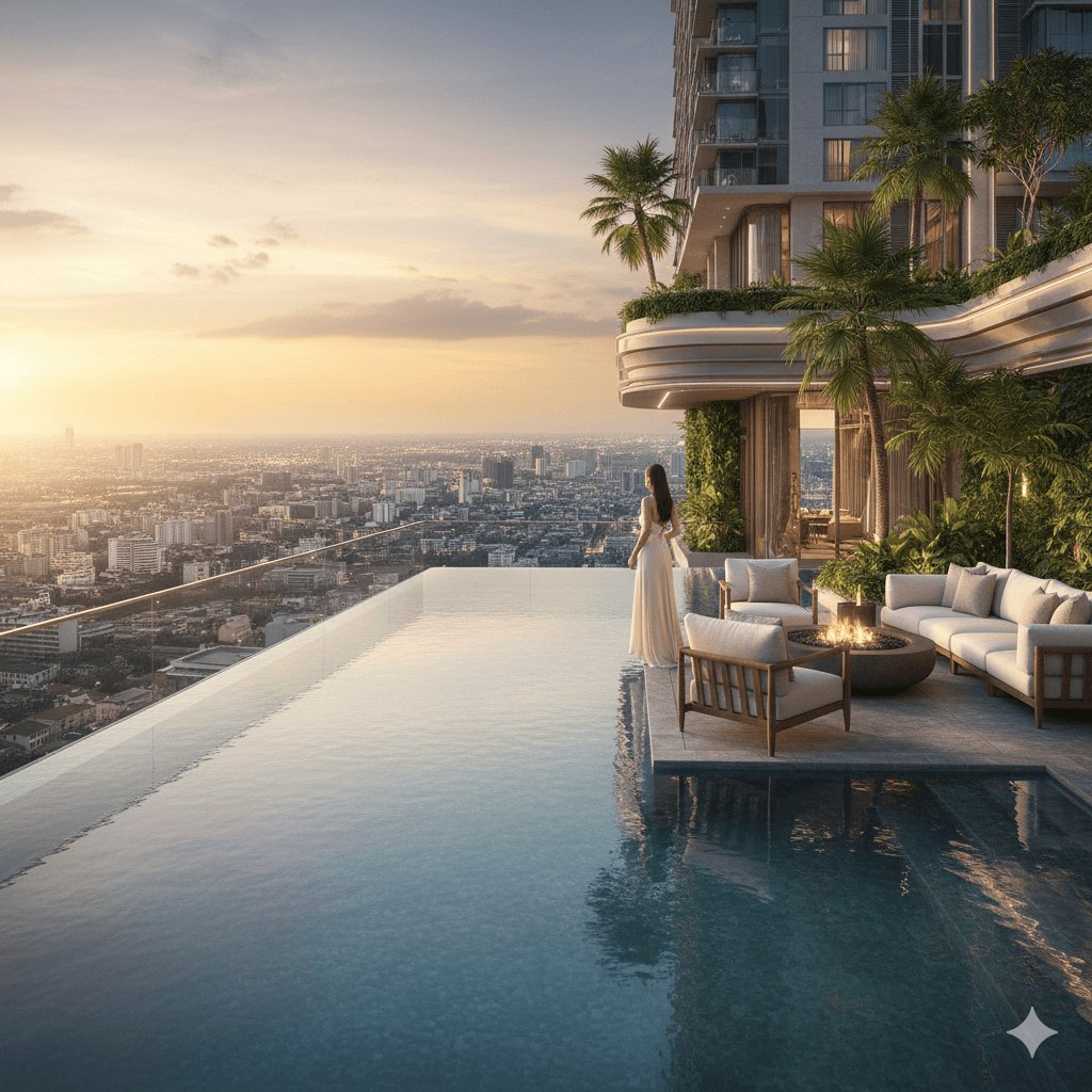 Luxury elegance above the clouds at M3M Thailand premium residential project.