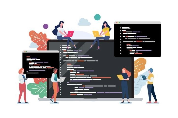 A collage showing the importance of HTML in web development and career opportunities.