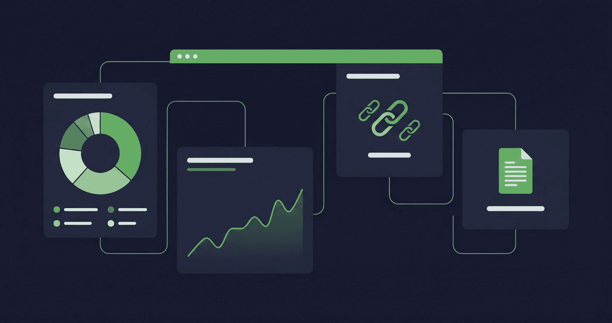 Dashboard view showing crypto portfolio tracking across DeFi positions and exchanges