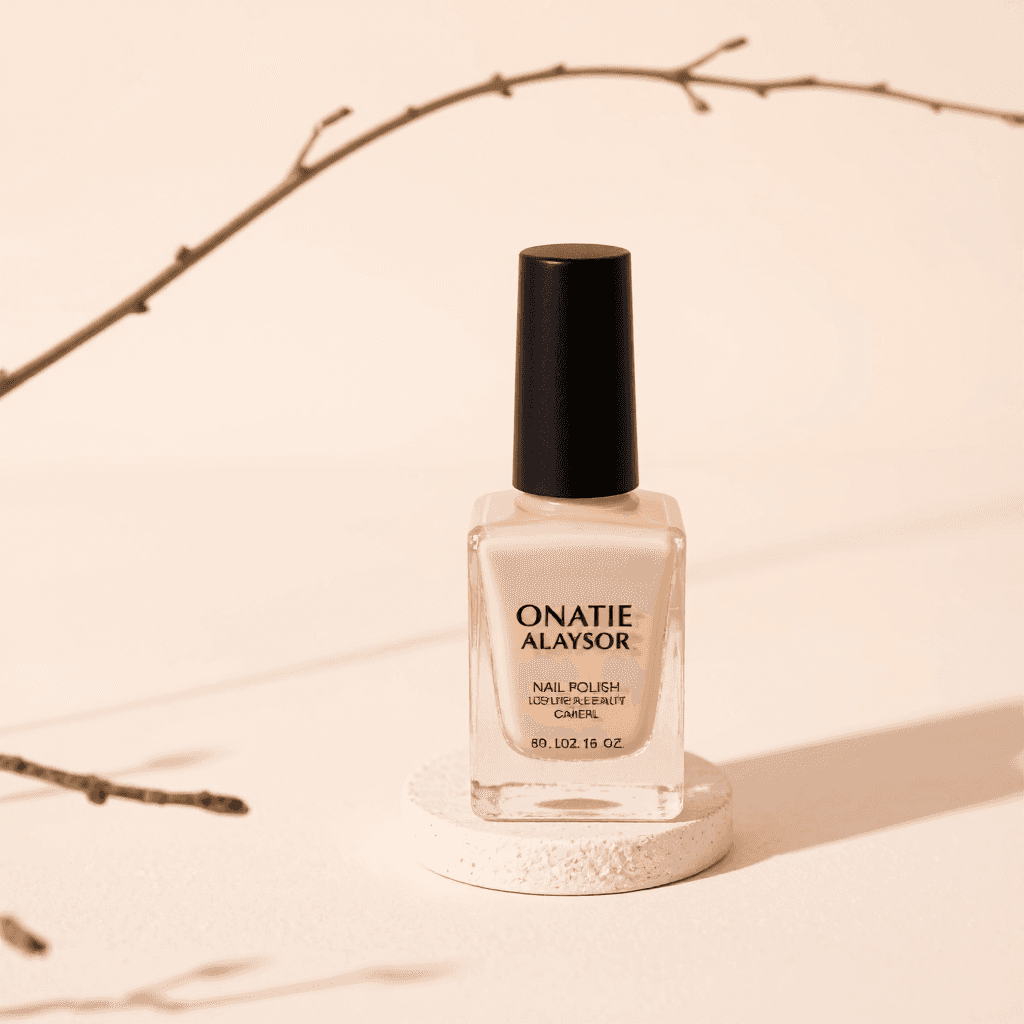 product photography of bottle of nail polish