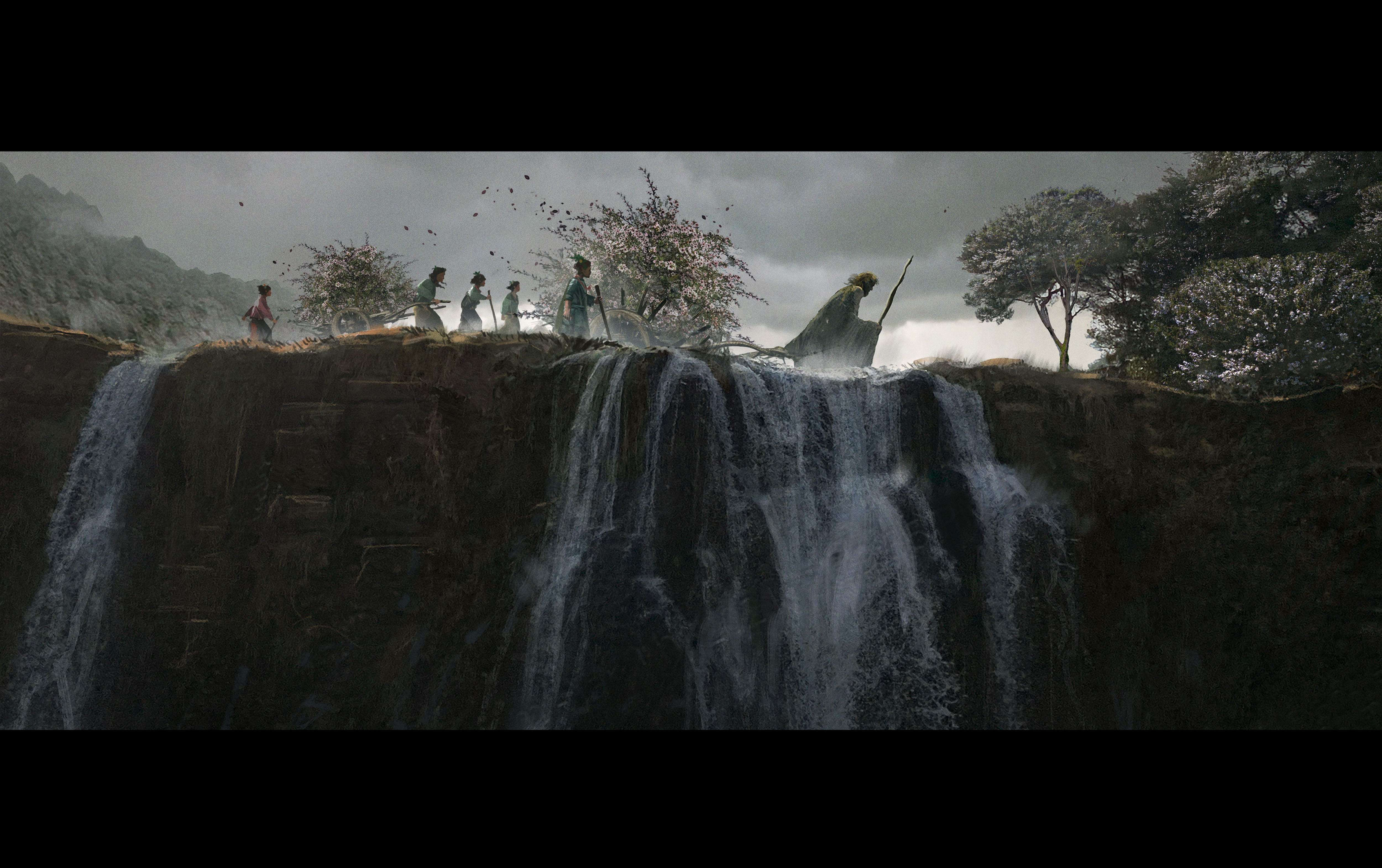 The Rings of Power concept art – detailed scene supporting the series' visual direction