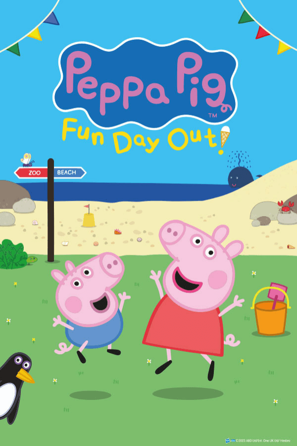 Peppa Pig's Big Family Show stage with characters in London.